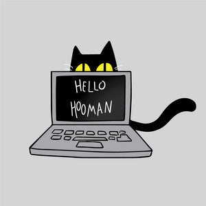 Cats Work on Computers Unisex Hoodies