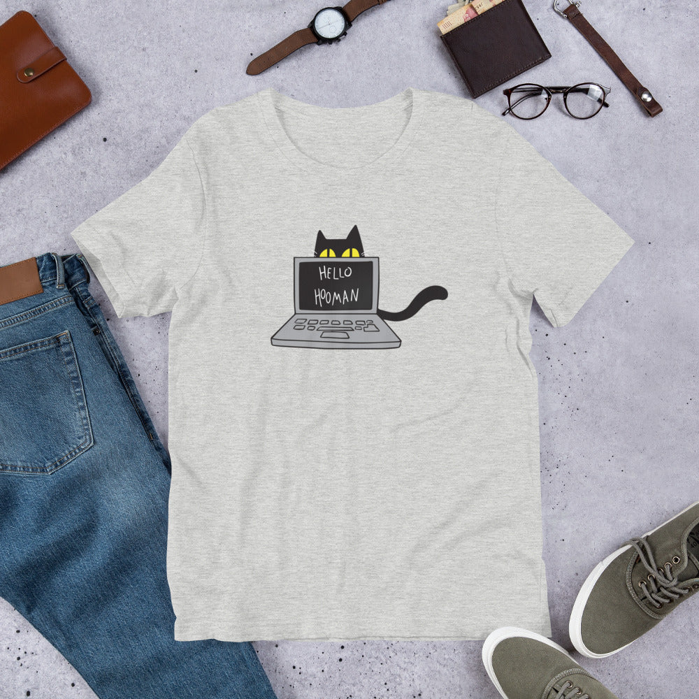 Cats Work on Computers Unisex T-shirt