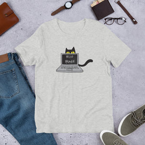 Cats Work on Computers Unisex T-shirt