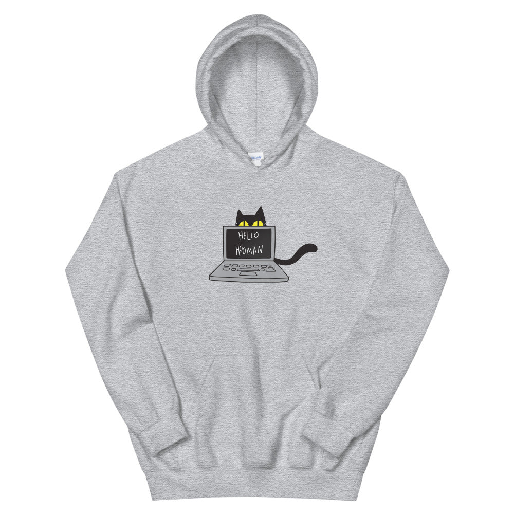 Cats Work on Computers Unisex Hoodies Sexy Hackers Clothing Inc