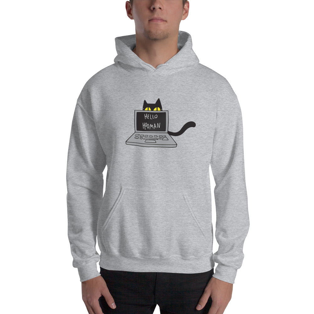 Cats Work on Computers Unisex Hoodies