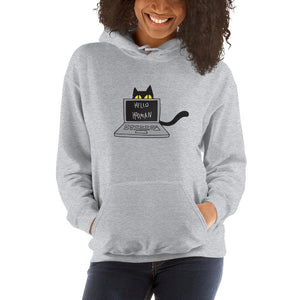 Cats Work on Computers Unisex Hoodies