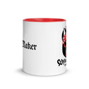 Beat Maker Coffee White Ceramic Mug with Color Inside