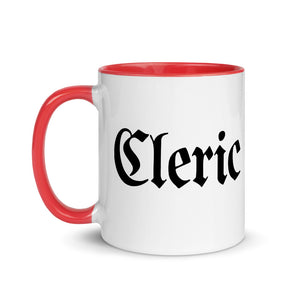 Cleric RPG Class White Ceramic Mug with Color Inside
