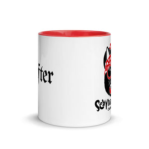 Crafter Coffee White Ceramic Mug with Color Inside