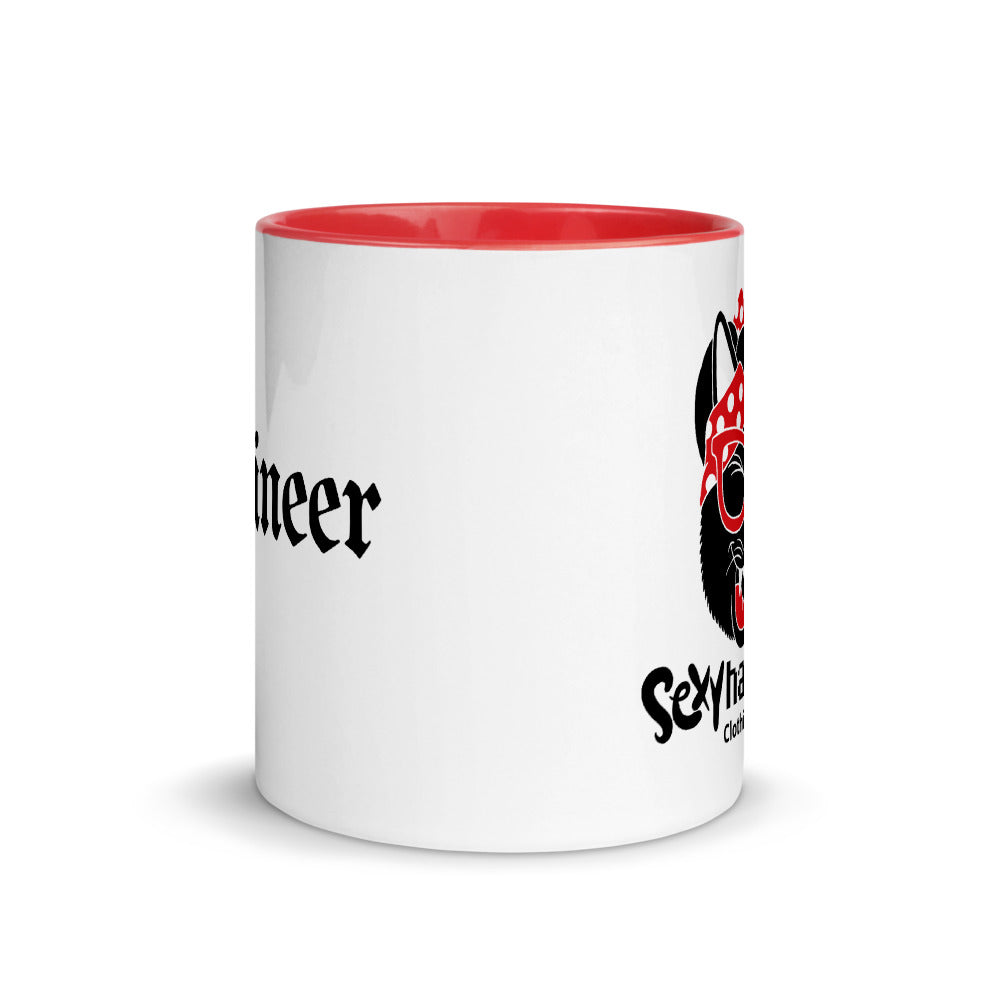 Engineer White Ceramic Mug with Color Inside