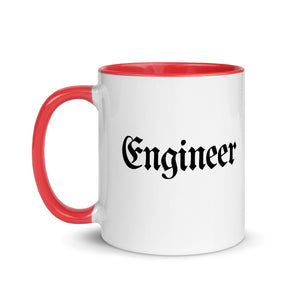 Engineer White Ceramic Mug with Color Inside