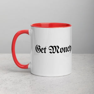 Get Money White Ceramic Mug with Color Inside