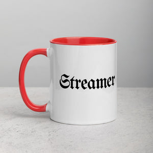 Streamer Coffee Mug White Ceramic Mug with Color Inside