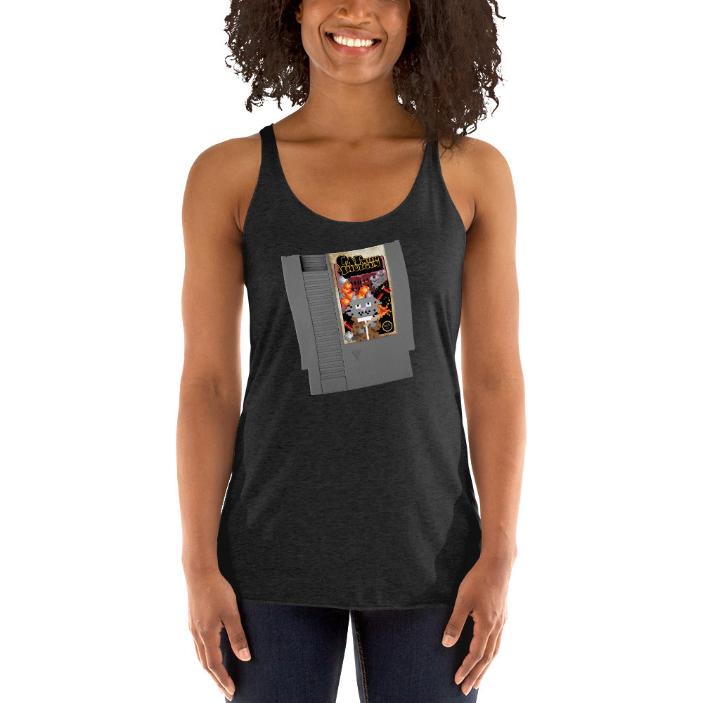 Cat Nitendo Women's Racer-back Tank-top