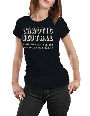 Chaotic Neutral Alignment Unisex T-Shirt by Sexy Hackers