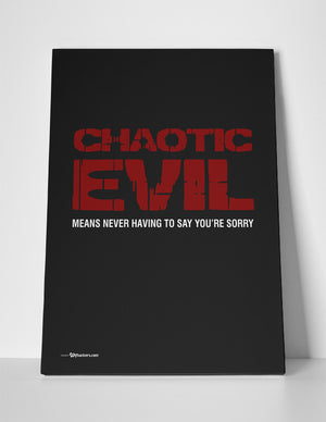 Chaotic Evil Alignment Canvas