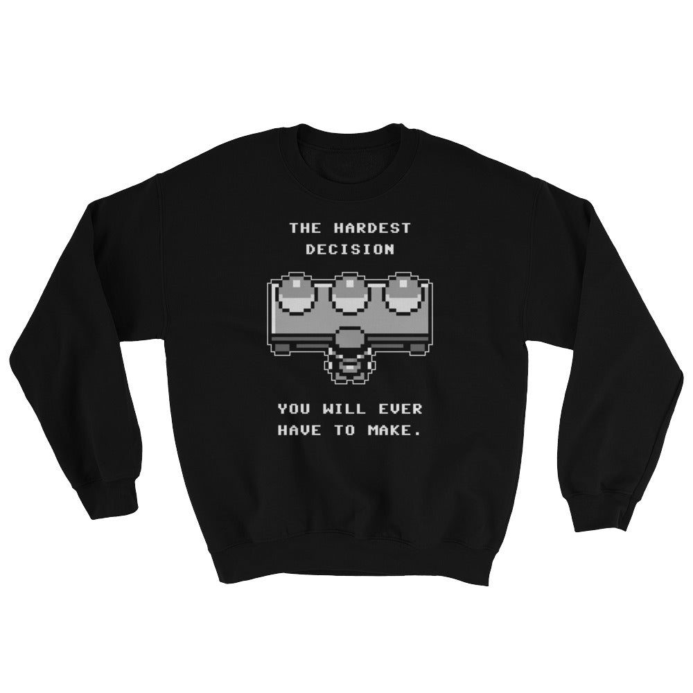 Pokemon Choose a Starter Retro Gameboy Unisex Sweatshirt