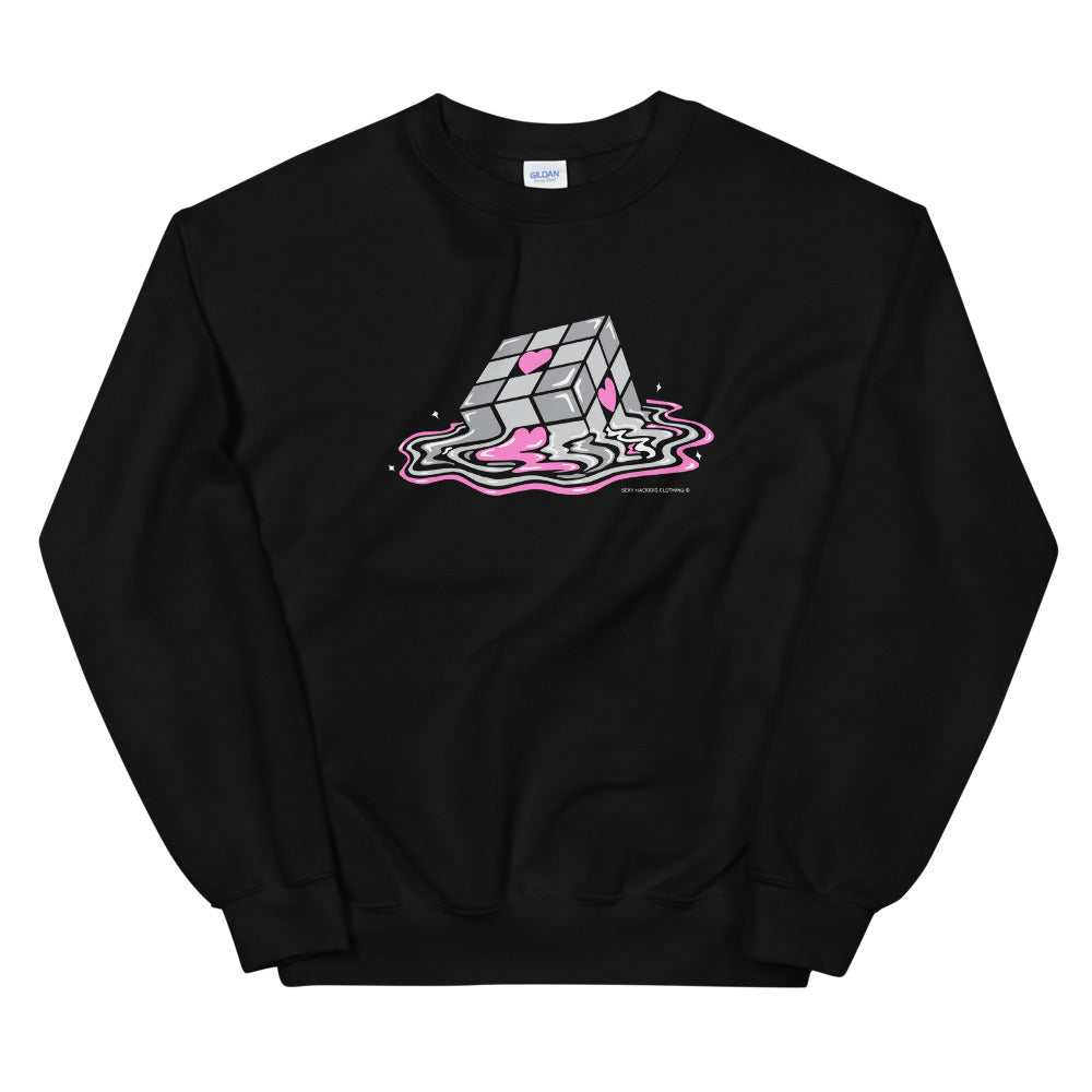 Melting Companion Cube Unisex Sweatshirts