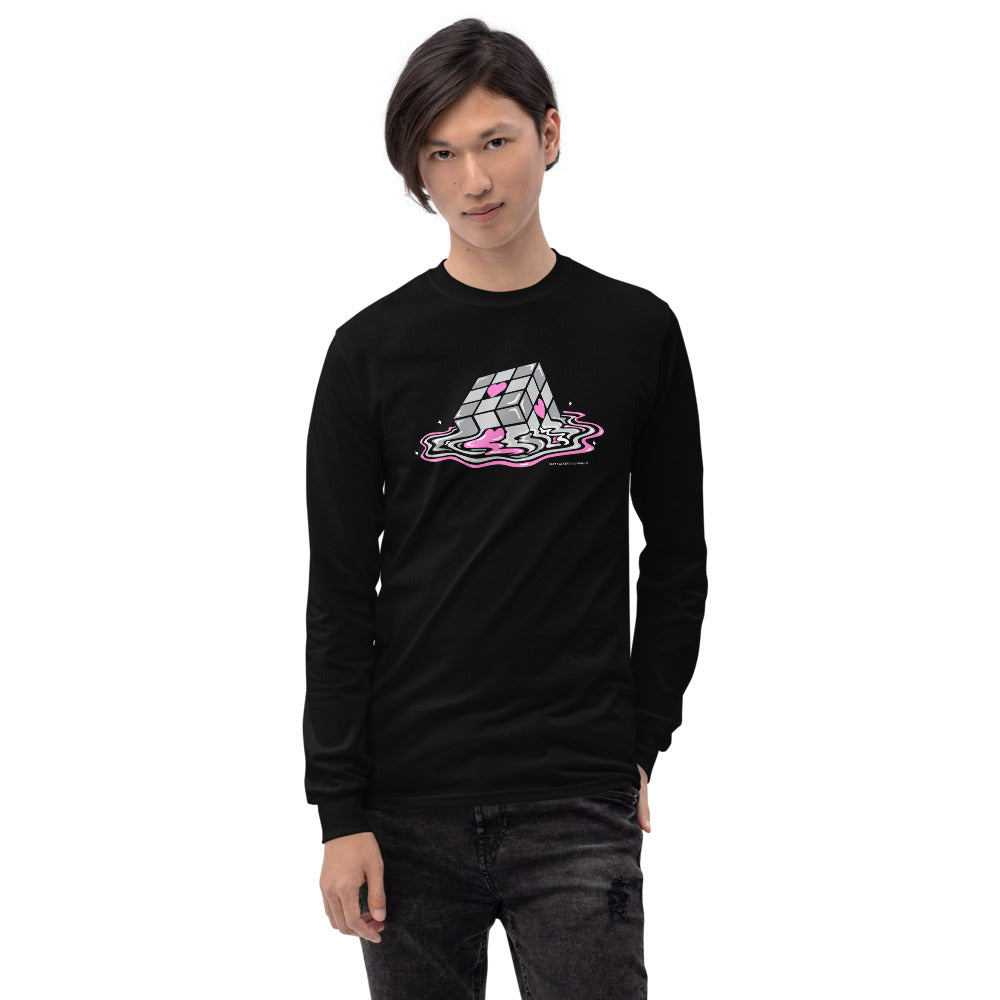 Melting Companion Cube Men's Long Sleeve