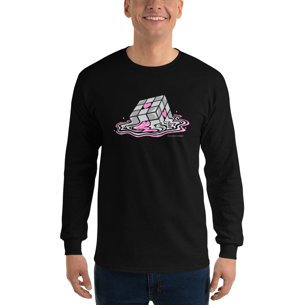 Melting Companion Cube Men's Long Sleeve