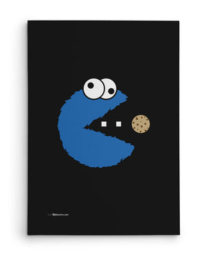 Canvas - Om Nom Nom Nom Cookie Monster Version  - 2