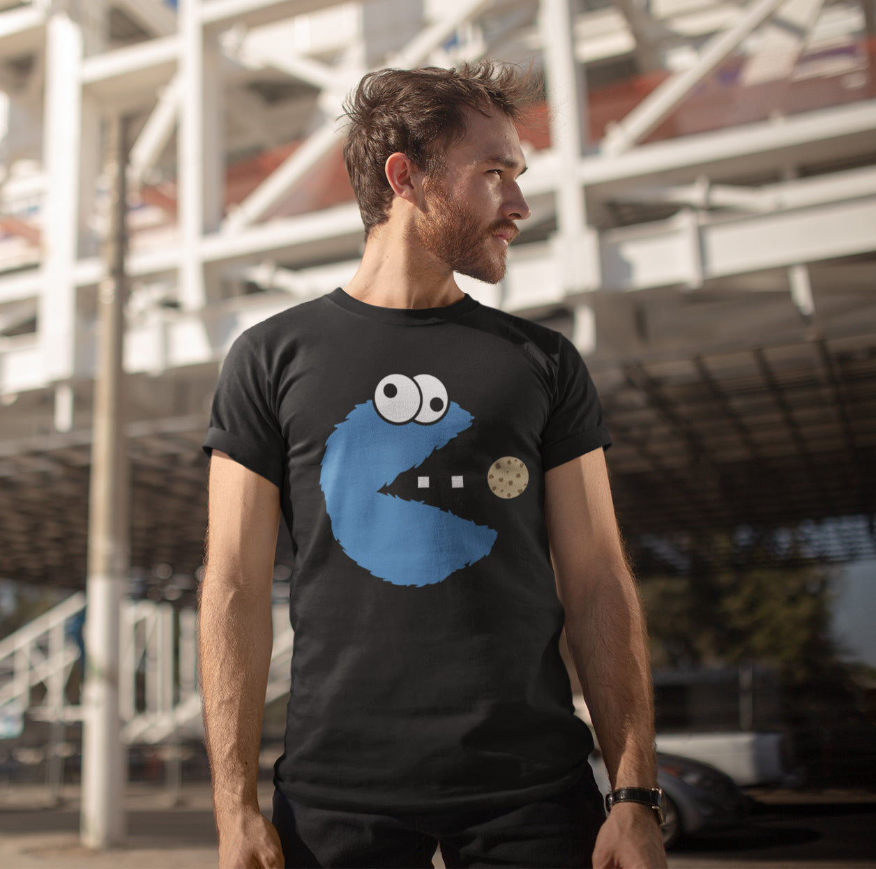 Cookie Monster Pac-Man Unisex T-Shirt