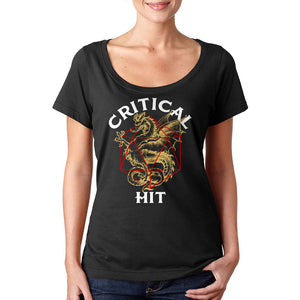 Critical Hit Women's Sheer Scoop-Neck T-Shirt