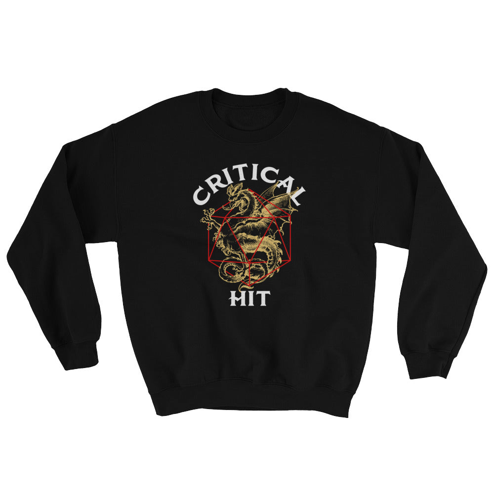 Critical Hit Unisex Sweatshirt by Sexy Hackers