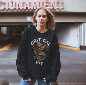 Critical Hit Unisex Sweatshirt by Sexy Hackers