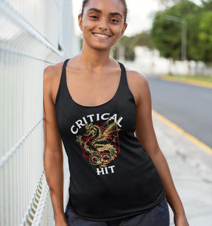 Critical Hit Women's Racer-Back Tank-Top
