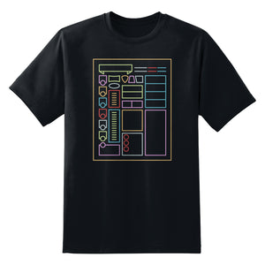 RPG Character Sheet Unisex T-Shirt by Sexy Hackers