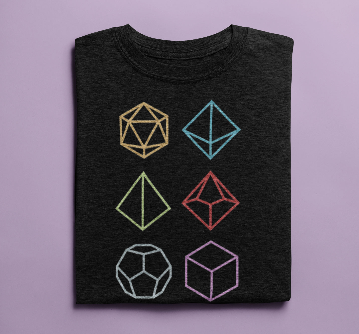 Multi-Sided Gamer Dice Icons Unisex T-Shirt by Sexy Hackers