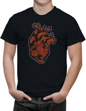 D20 Gamer Dice Heart Unisex T-Shirt