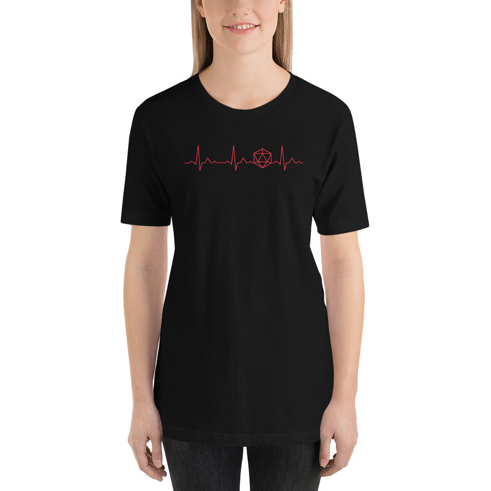 Dice Heartbeat Unisex T-shirt