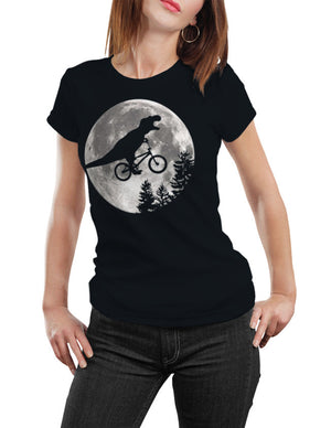 Dinosaur ET Moon Bike Unisex T-Shirt