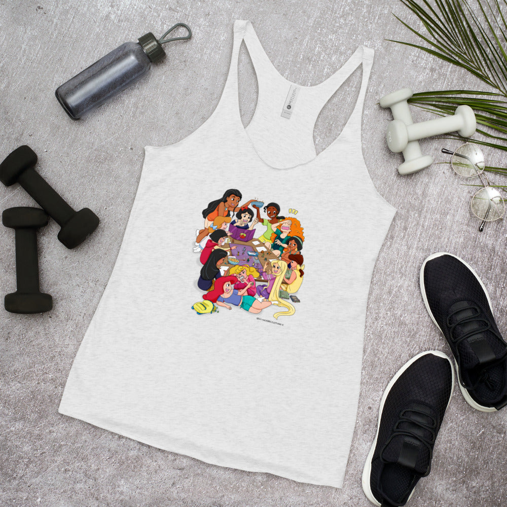 Disney Princesses and DND Women's Racer-back Tank-top