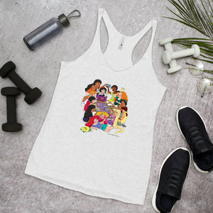 Disney Princesses and DND Women's Racer-back Tank-top