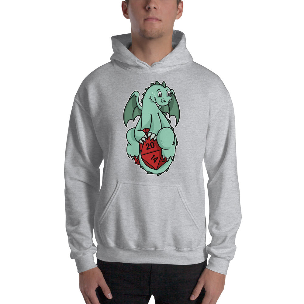 Cute Baby Dragon 20-Sided Die Unisex Hoodie