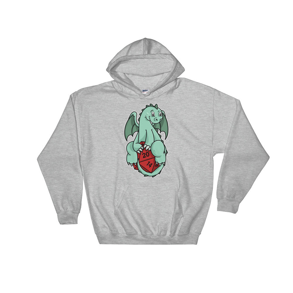 Cute Baby Dragon 20-Sided Die Unisex Hoodie