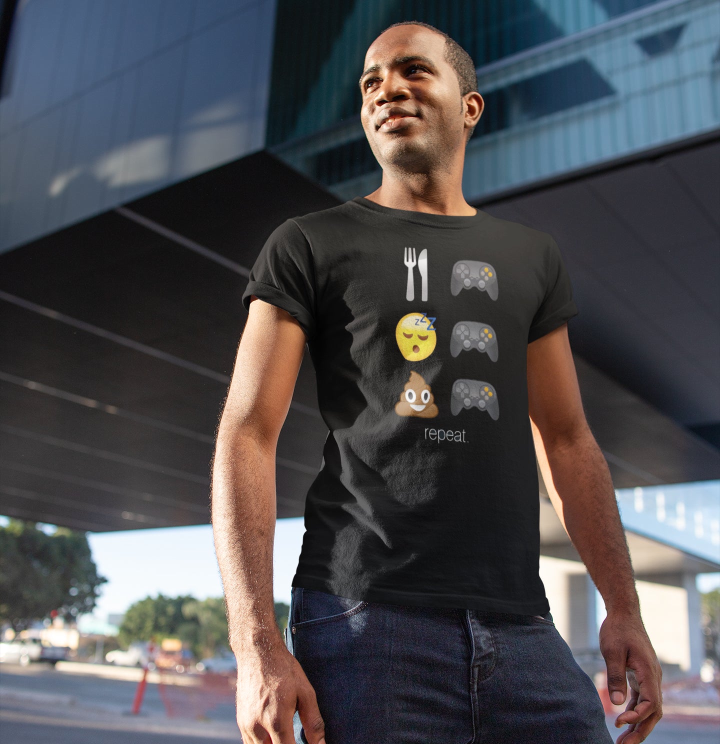 Eat Game Sleep Game Poop Game Repeat Unisex T-Shirt