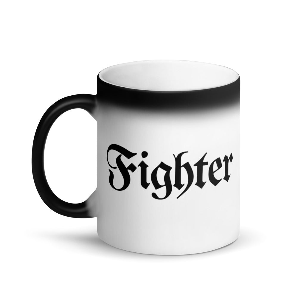 Fighter RPG Character Class Color-Changing Coffee Mug