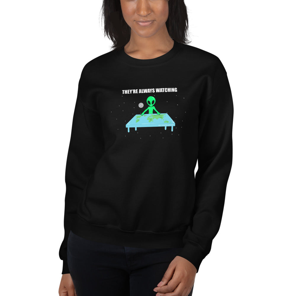 Flat Earth Alien Unisex Sweatshirts