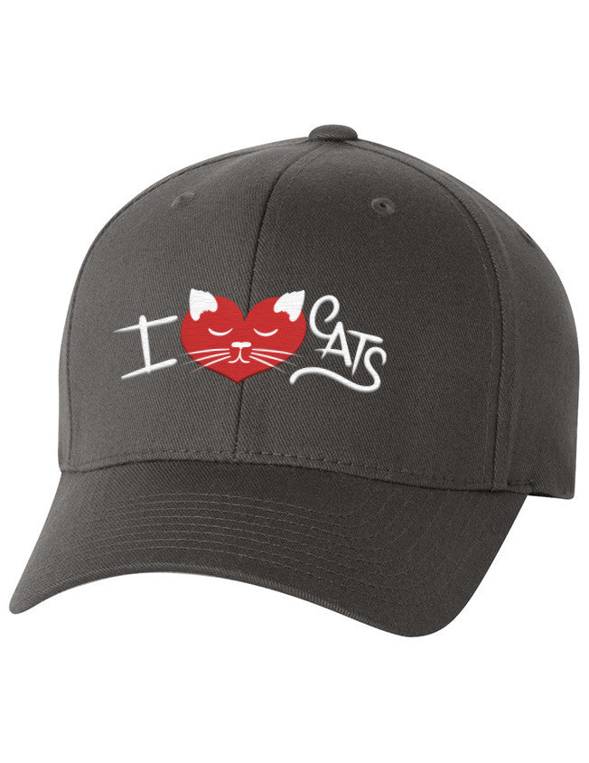 Flexfit - I ♥ Cats Dark Grey - 2