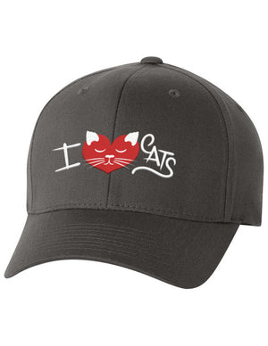 Flexfit - I ♥ Cats Dark Grey - 2