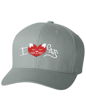 Flexfit - I ♥ Cats Grey - 3