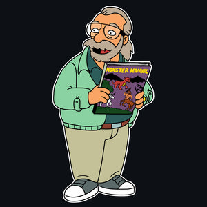 Gary Gygax Cartoon T-Shirt