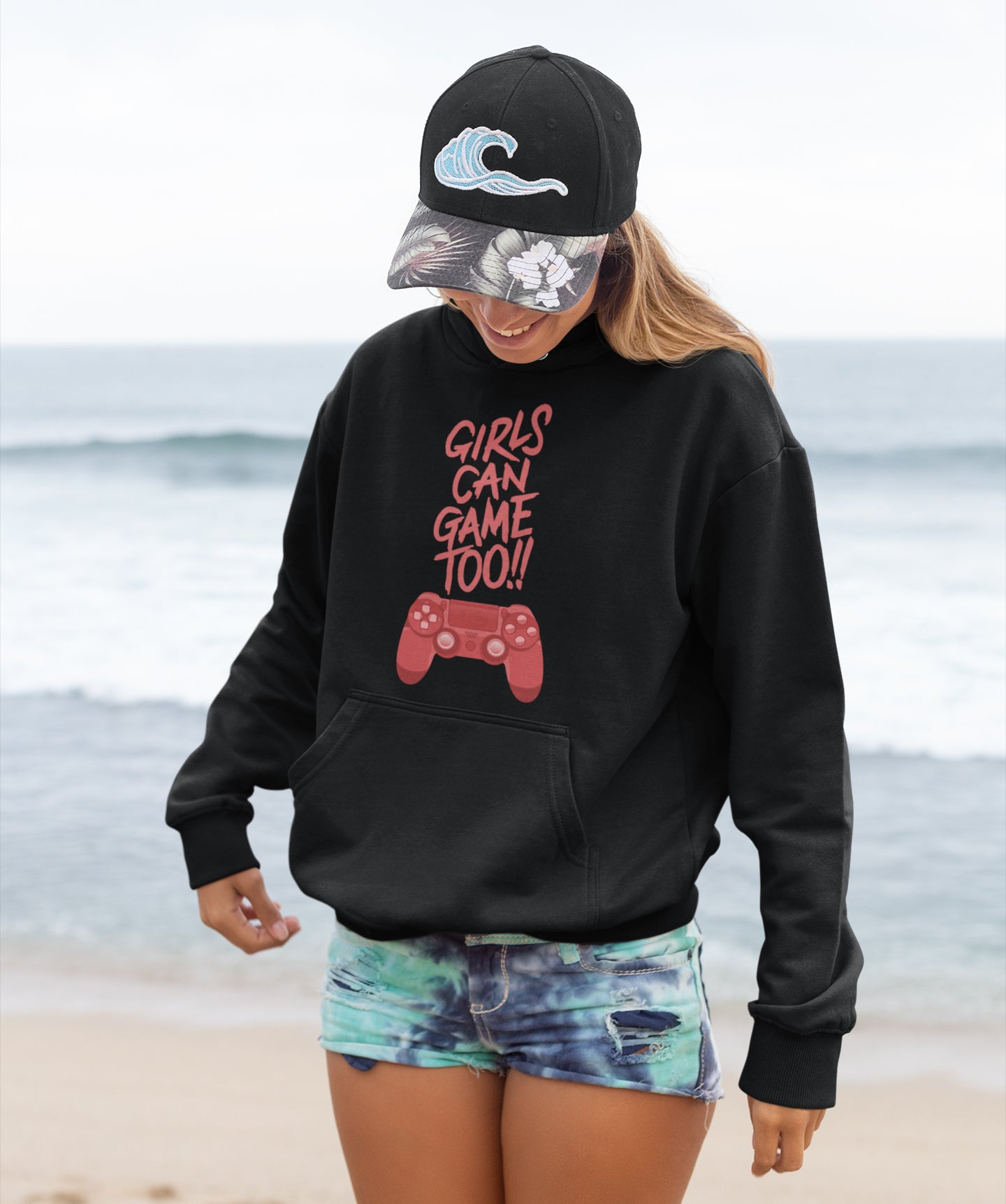 Girls Can Game Too Unisex Hoodie