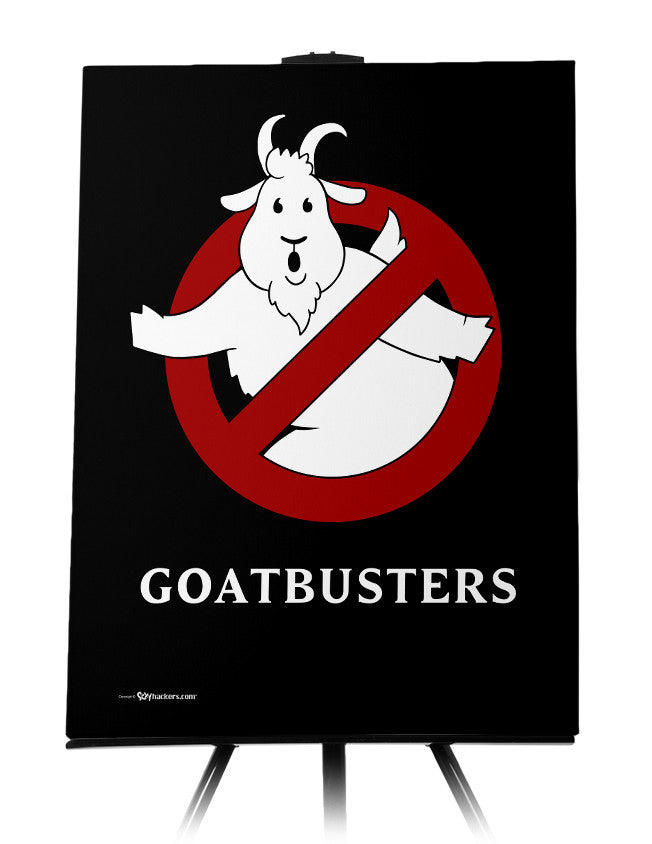 Goatbusters Ghostbusters Logo Parody Canvas