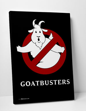 Goatbusters Ghostbusters Logo Parody Canvas