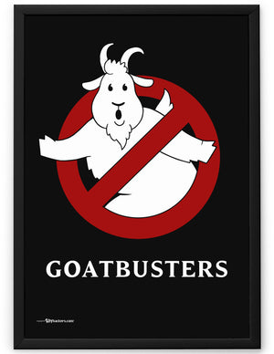 Goatbusters Ghostbusters Logo Parody Poster