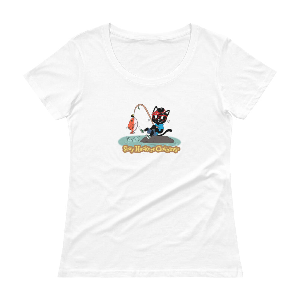Gone Fishing Women's Scoopneck T-shirt