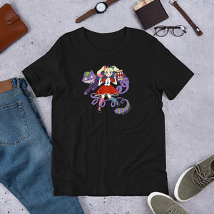 Harley Quinn and Joker in Wonderland Unisex T-shirt