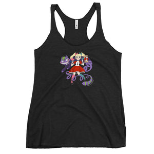 Harley Quinn and Joker in Wonderland Women's Racer-back Tank-top