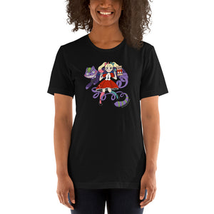 Harley Quinn and Joker in Wonderland Unisex T-shirt